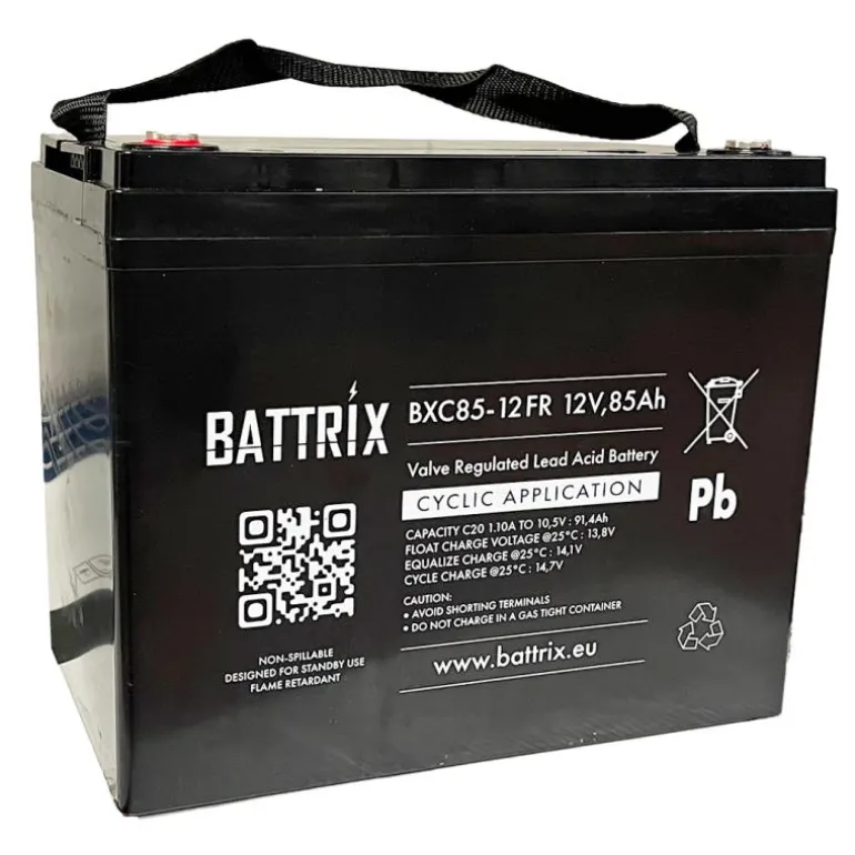 Batterie Étanche Battrix Cyclic 12V 85Ah Pour Moteur