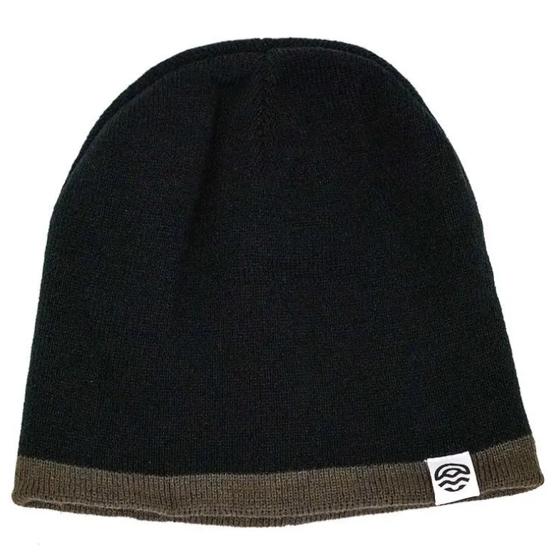 Bonnet Peche Pecheur.Com Réversible - Noir/Kaki