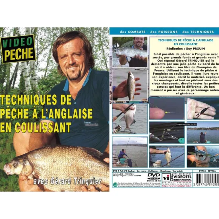 Dvd - Techniques De Peche À L'anglaise En Coulissant Avec Gerard Trinquier - Peche Au Coup - Video Peche