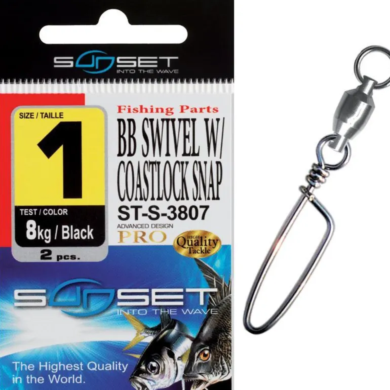 Emerillon Agrafe Mer Sunset Bb Swivel W / Coastlock Snap St-S-3807 - Pack