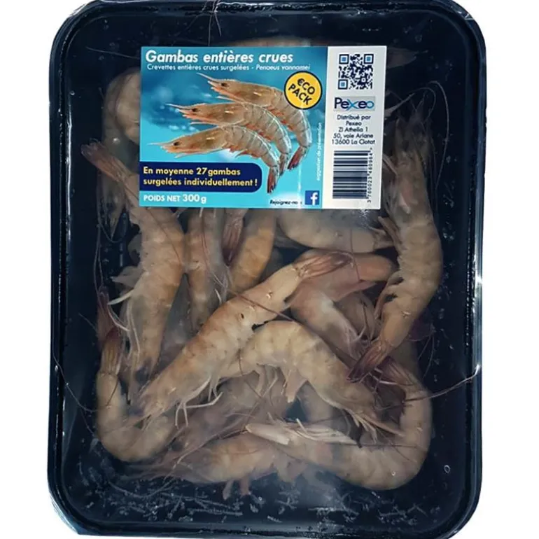 Gambas Entières Surgelées Pexeo Eco - 300G