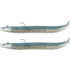 Kit Leurre Souple Arme Fiiish Double Combo Crazy Sand Eel 180 + Tête Plombée Off Shore