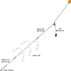 Ligne De Traine Flashmer Ecoline Albatros
