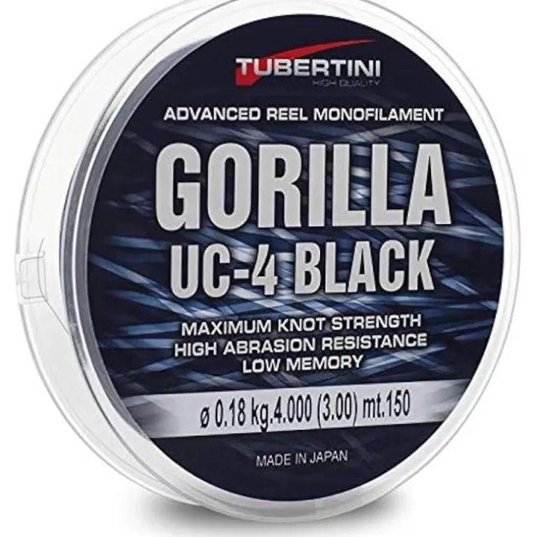 Nylon Tubertini Gorilla Uc-4 Black - 150M