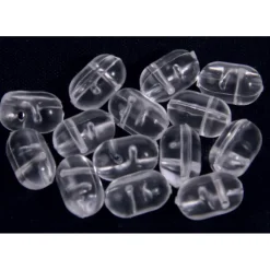 Perle Dure Vercelli Ovales Transparentes Double Trou