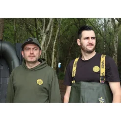 Sweat À Capuche Pêche Personnalisable Sur Vos Traces - Kaki