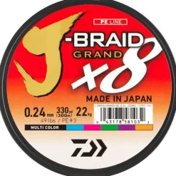 Tresse Daiwa J-Braid Grand X8 Multicolore - 1500M