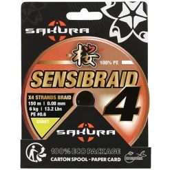 Tresse Sakura Sensibraid 4X Chartreuse - 150M