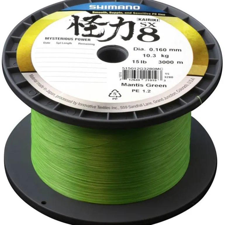 Tresse Shimano Kairiki 8 Mantis Green - 3000M