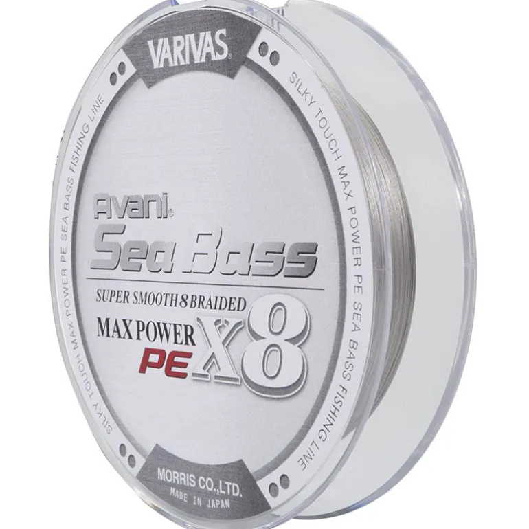 Tresse Varivas Avani Seabass Max Power X8 Gris - 150M