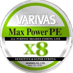 Tresse Varivas Max Power Pe X8 Lime Green - 150M
