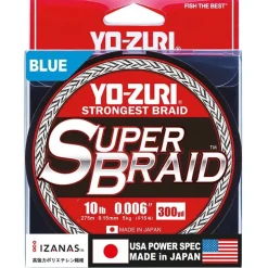 Tresse Yo-Zuri Super Braid Bleu - 275M
