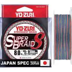 Tresse Yo-Zuri Superbraid 8X Multicolore - 300M